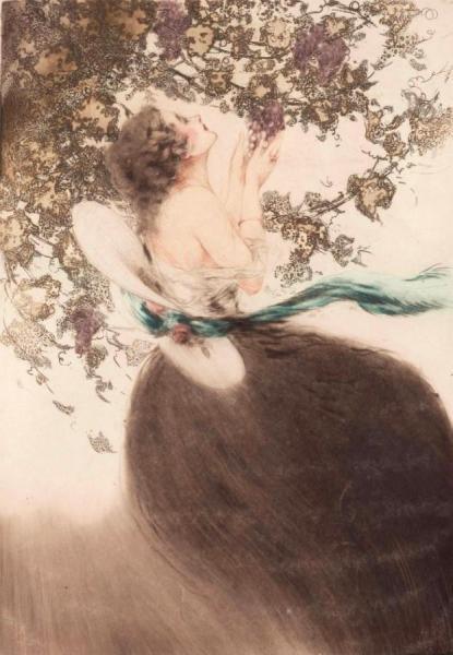 Grapes by Louis Icart