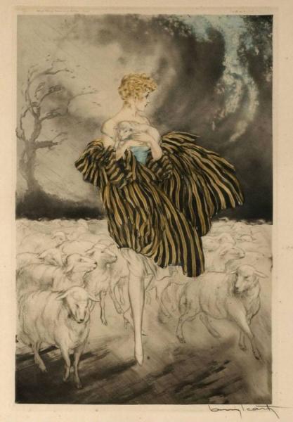 Little Bo Peep by Louis Icart