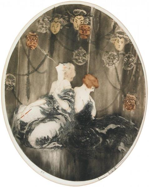 Masks by Louis Icart