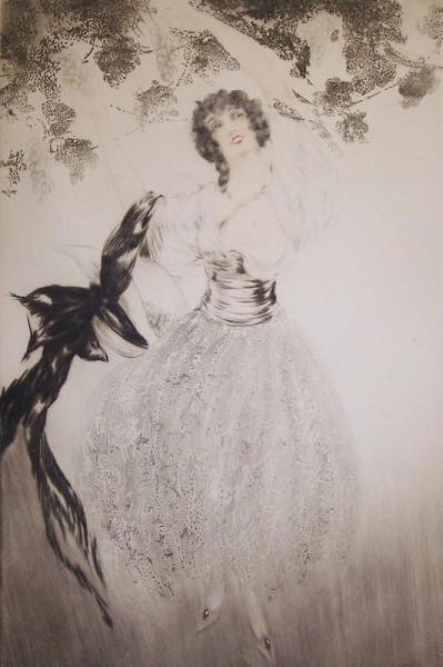 New Grapes by Louis Icart