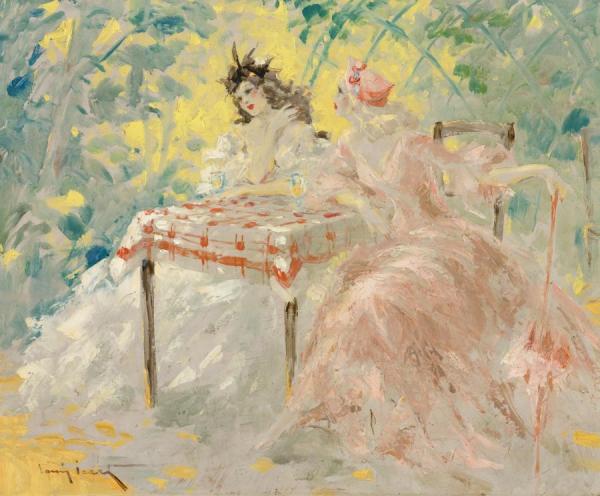 Sous Les Tonnelles by Louis Icart