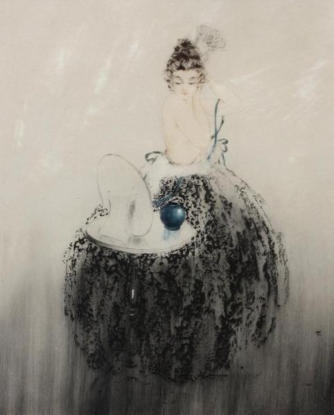 Spanish Comb by Louis Icart