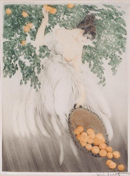 Spilled Oranges by Louis Icart