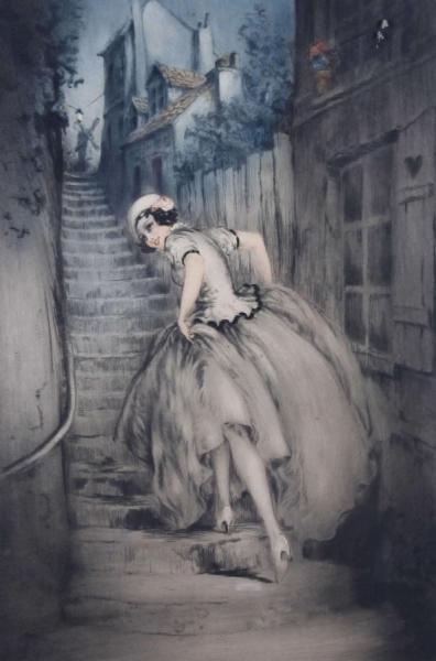 The Charm Of Montmatre by Louis Icart