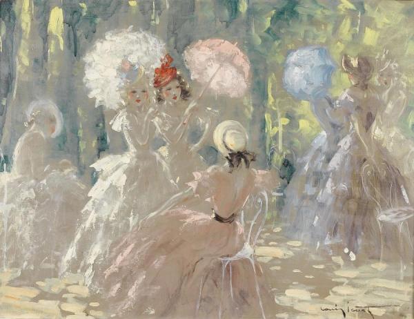 The Promenade by Louis Icart