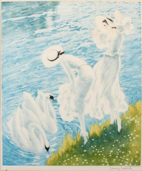 The Swans by Louis Icart