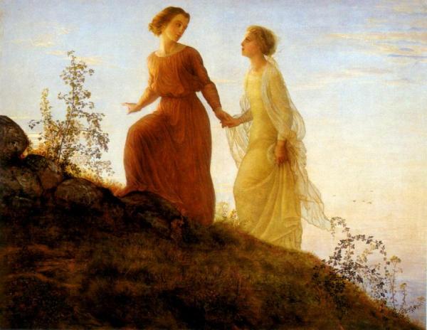 Poem Of The Soul 14, On The Mountain by Louis Janmot