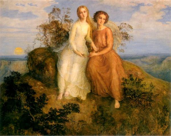Poem Of The Soul 15, An Evening by Louis Janmot