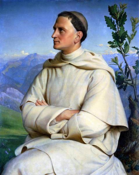 Portrait Of Henri Lacordaire by Louis Janmot