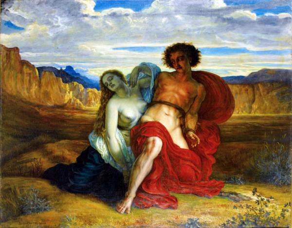 The Torture Of Mezence by Louis Janmot Oil Painting Reproductions