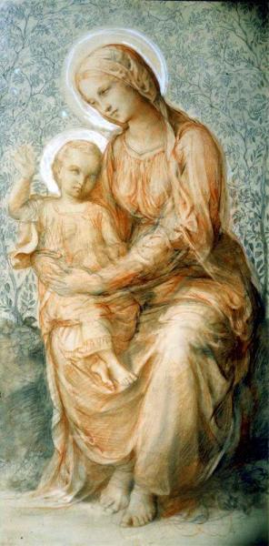 Virgin With Child by Louis Janmot