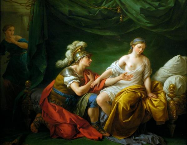 Louis Jean François Lagrenée Alcibiade Kneeling Before His Mistress