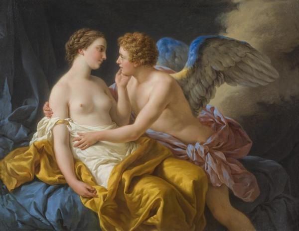 Amor And Psyche by Louis Jean François Lagrenée