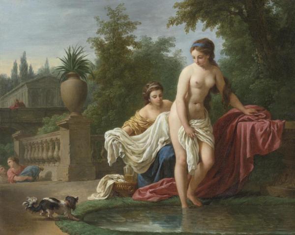 David And Bathsheba by Louis Jean François Lagrenée Oil Painting Reproductions