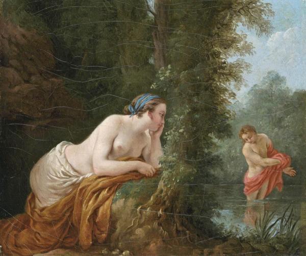 Echo And Narcissus by Louis Jean François Lagrenée