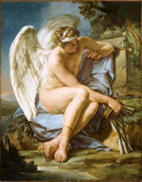 L'amour à L'affût by Louis Jean François Lagrenée Oil Painting Reproductions
