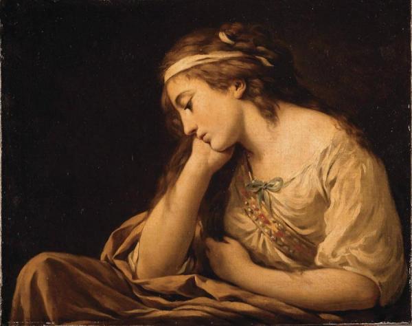 Melancholy by Louis Jean François Lagrenée Oil Painting Reproductions