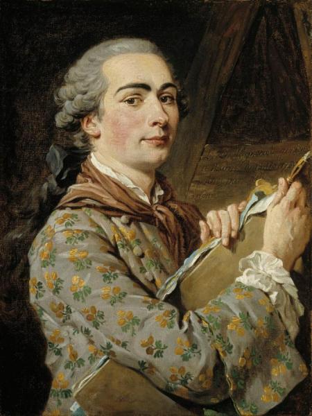 Self-portrait,1750s by Louis Jean François Lagrenée Oil Painting Reproductions