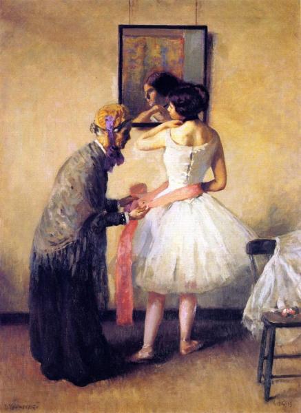 The Pink Sash by Louis Kronberg Oil Painting Reproductions