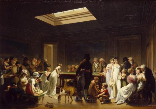 Game Of Billiards by Louis Leopold Boilly