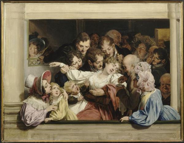 L'effet Du Mélodrame by Louis Leopold Boilly