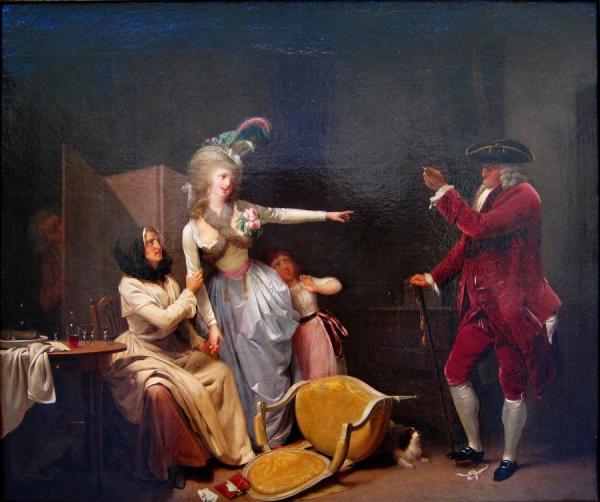 Le Vieillard Jaloux by Louis Leopold Boilly