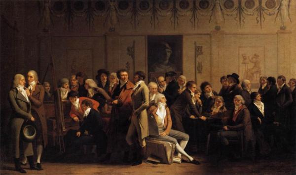 Meeting Of Artists In Isabey's Studio by Louis Leopold Boilly