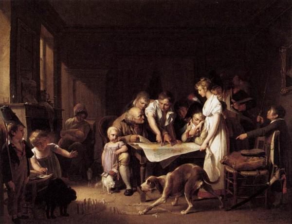 Reading Of The Bulletin Of The Grand Army by Louis Leopold Boilly