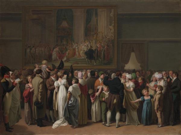The Public Viewing David's Coronation At The Louvre by Louis Leopold Boilly Oil Painting Reproductions