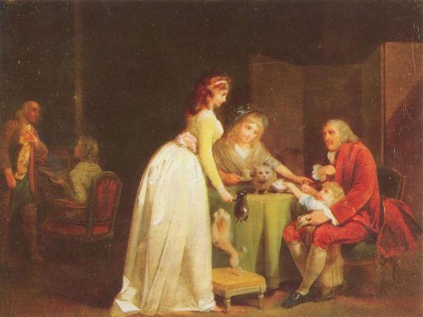 Visit To Grandfather by Louis Leopold Boilly