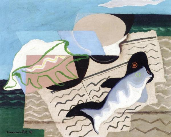 Blue Fish by Louis Marcoussis