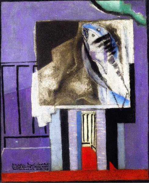 Still Life In Front Of The Balcony by Louis Marcoussis