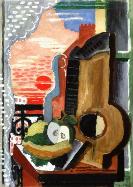 Still Life In Front Of The Window by Louis Marcoussis