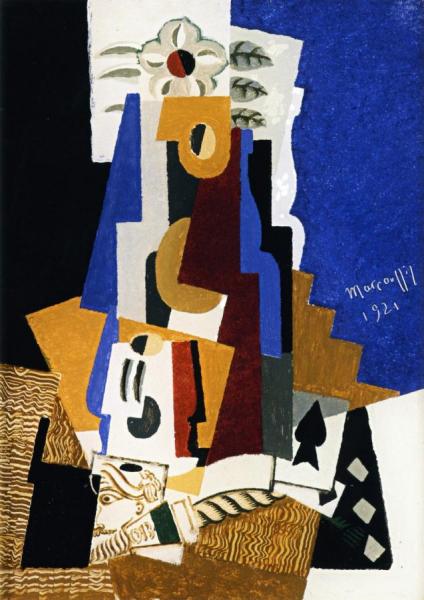 Still Life With Ace Of Spades by Louis Marcoussis Oil Painting Reproductions