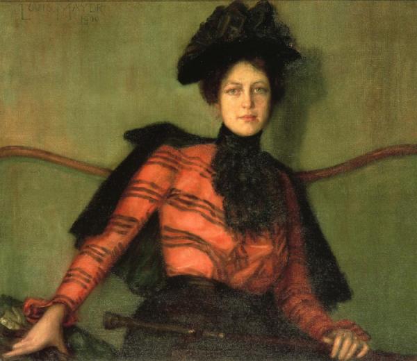 Woman In Black by Louis Mayer