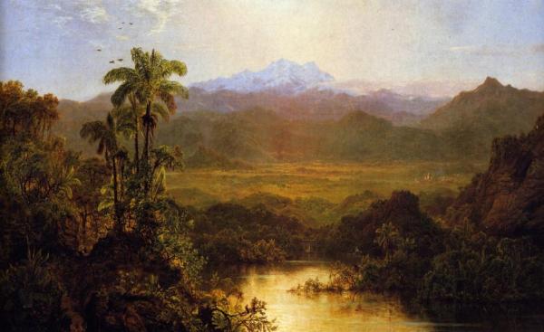 Landscape In Ecudor by Louis Remy Mignot