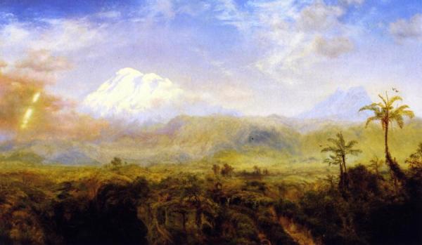 Mount Chimborazo by Louis Remy Mignot Oil Painting Reproductions