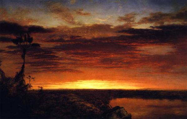 Parting Day / Dies Like The Dolphin, Whom Each/ Pang Imbues/ With A New Colour As It Gasps/ Away by Louis Remy Mignot
