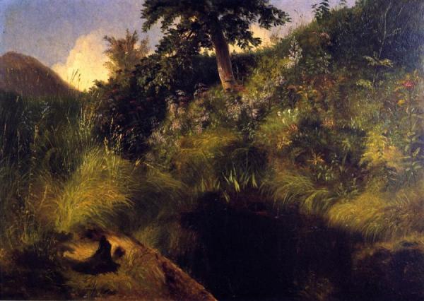 The Old Bog Hole by Louis Remy Mignot