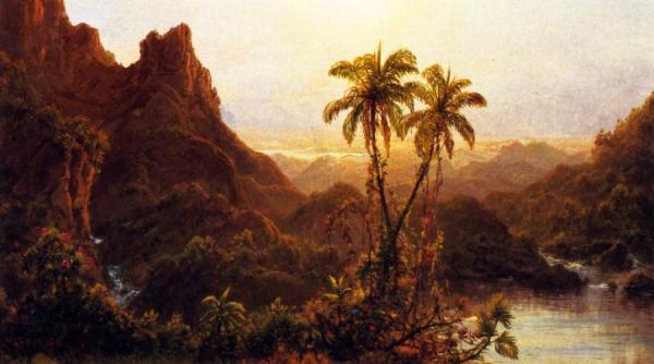 Tropical Landscape by Louis Remy Mignot