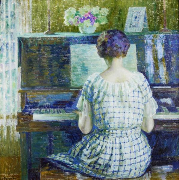 At The Piano by Louis Ritman