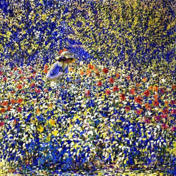 Flower Garden by Louis Ritman Oil Painting Reproductions