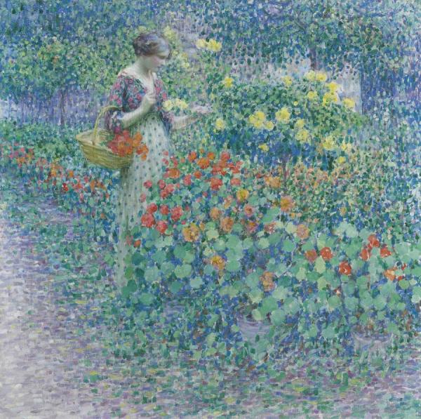 In The Garden by Louis Ritman Oil Painting Reproductions