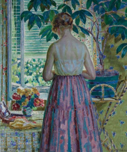 Lady By A Window by Louis Ritman