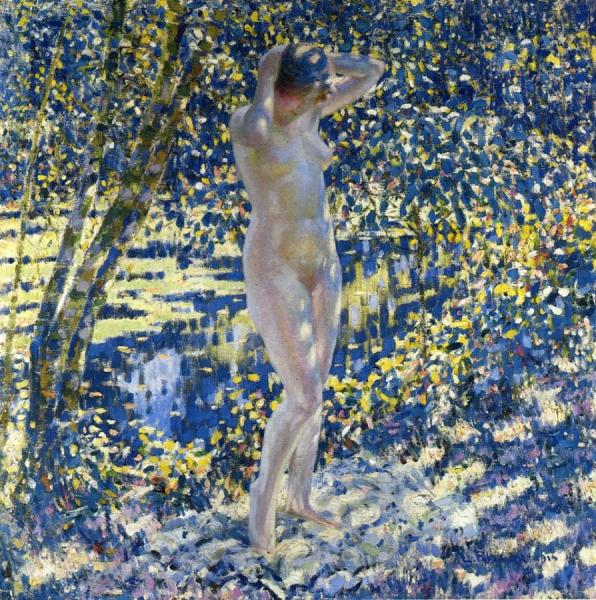 Louis Ritman Nude Standing In A Landscape