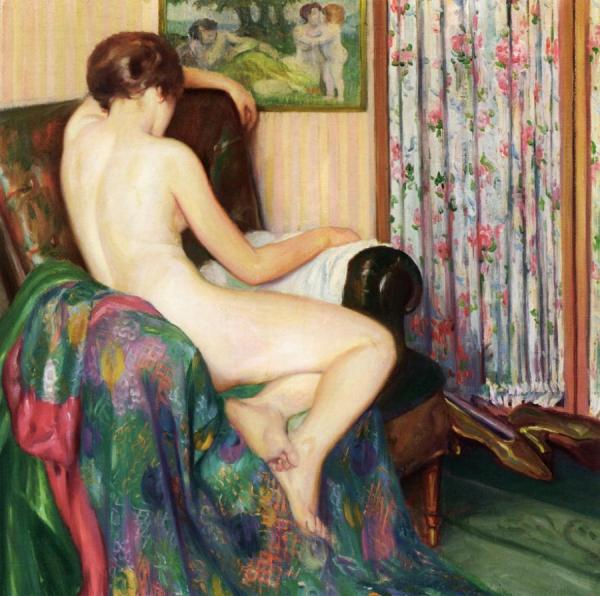 Sitting Woman by Louis Ritman Oil Painting Reproductions