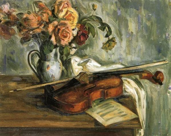 Still Life, Violin by Louis Ritman
