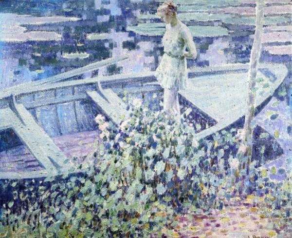 Sunday Boating On The Epte by Louis Ritman