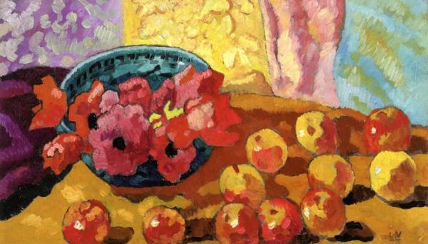 Anemones And Apples by Louis Valtat