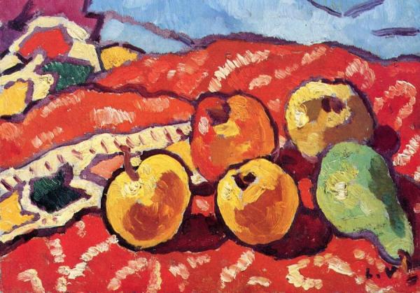Apples With Drapery by Louis Valtat